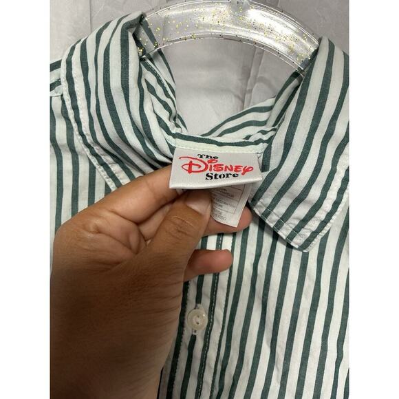 VTG Disney Winnie the Pooh Embroidery Sleeveless Top Striped Collar Size Small - Picture 4 of 7